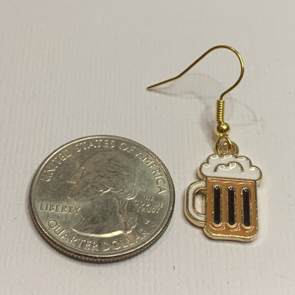 Beer Earring, St. Patrick's Day Earring, Alcohol Earring, Gift Idea, Funny Food - Picture 5 of 5
